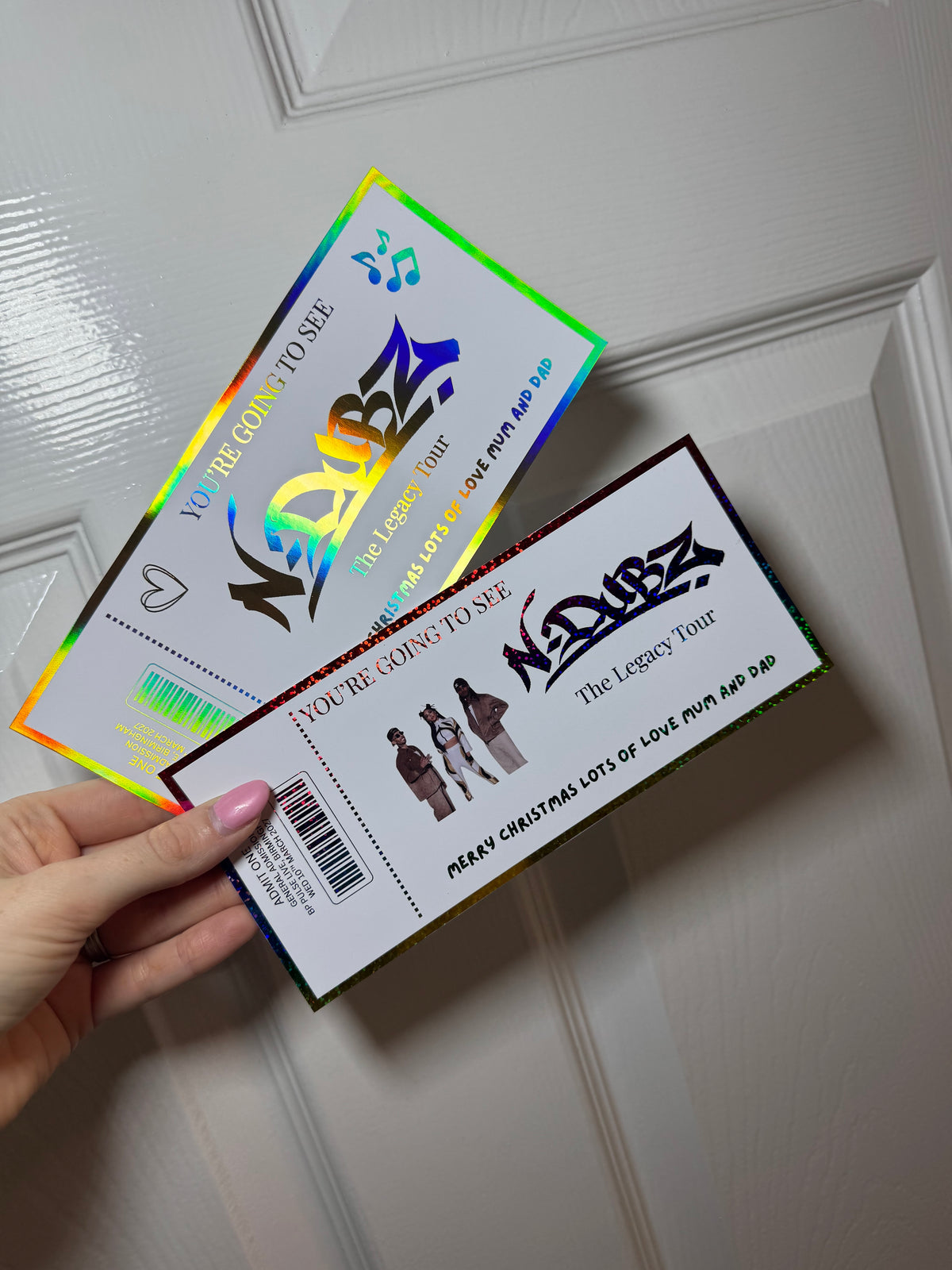 Inspired by N dubz concert ticket