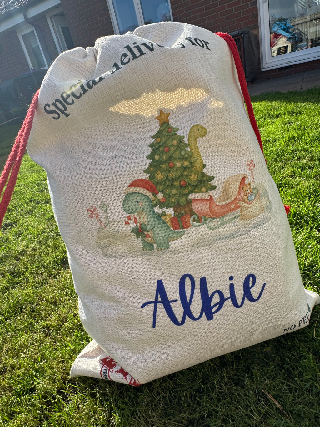 Personalised Santa sack - DINO’s