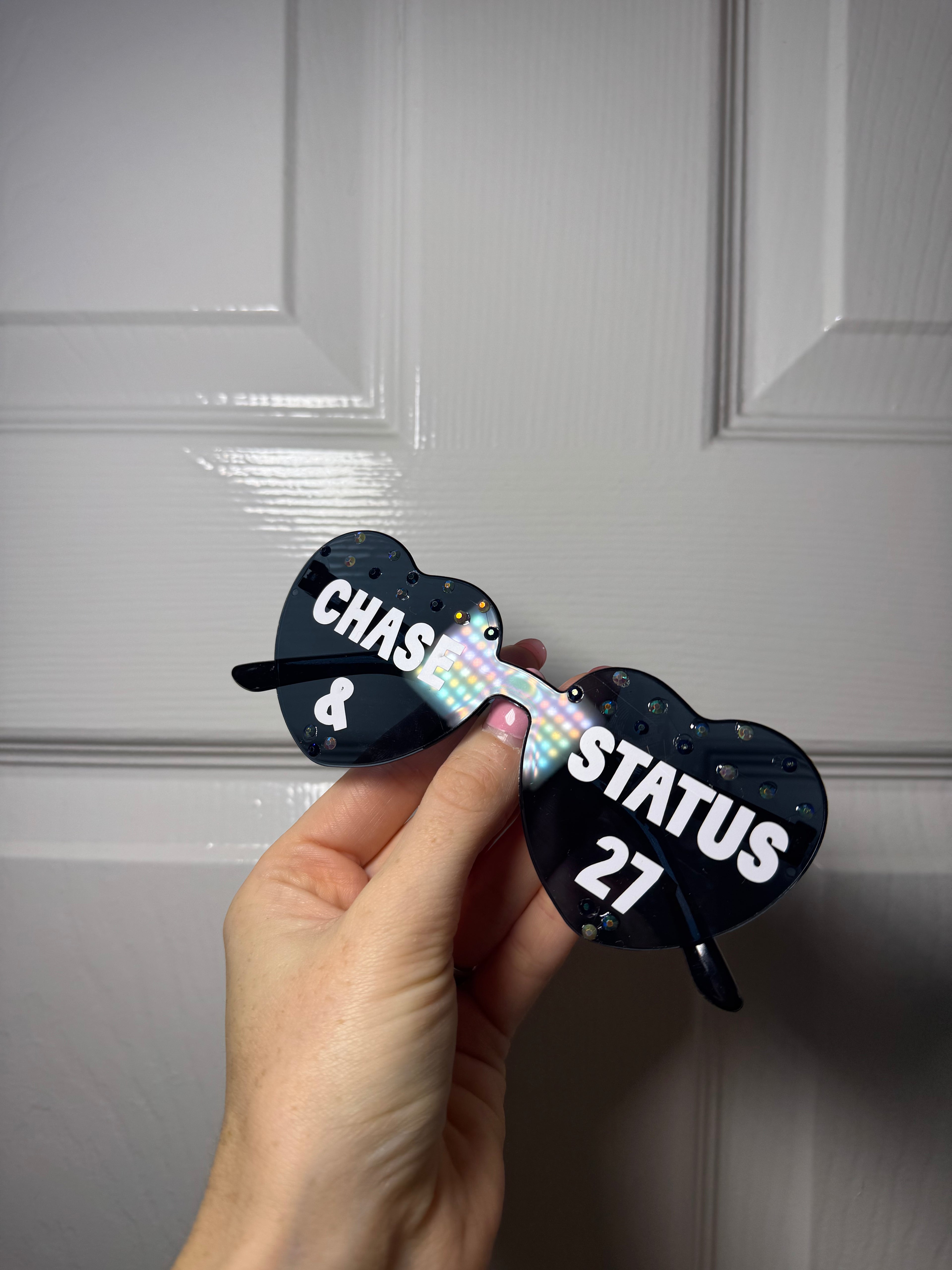 personalised inspired by concert vinyl sun glasses